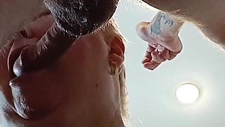 In the Afternoon, I Fuck My Stepmom in the Mouth in the Kitchen and Cum