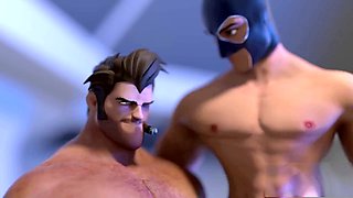 Gay asgmax, gay deepthroat, double blowjob