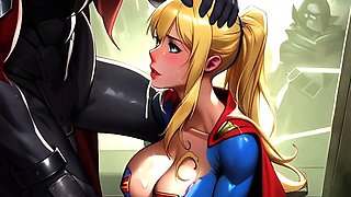 Bdsm gangbang, bdsm slave, supergirl cosplay