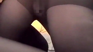 Black Stockings Temptation - Busty Neighbor in a Mini Skirt, Begging for It - Episode3