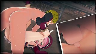 Hentai Anime - Genshin Impact Charlotte3d Hentai Animation.(fingering,handjob,blowjob,sex)