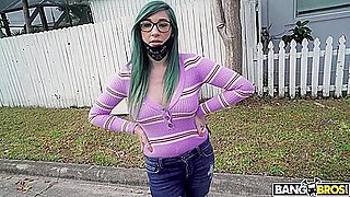 Cute Nerd Takes Ride