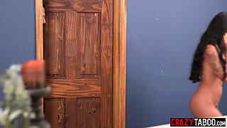 Petite big ass black MILF Ameena Green caught during sensual masturbation
