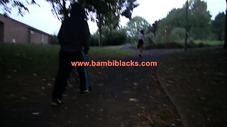 Fetish threesome with in latex gloves and stockings