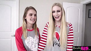 Provocative Kyler Quinn and Emma Starletto's blowjob scene