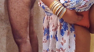 POV Indian Stepmom Caught in Bathroom and Having Horny Feeling in the Pussy