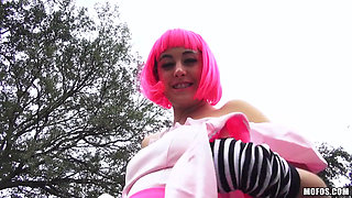 Stranded Teens - Brunette Natalie Monroe Sucks Bruno & Takes a Big Sweet Ass Pounding After He Pulls Over in a Car