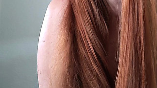 Seductive POV Hairjob From a Redhead Rapunzel