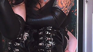 Bound for My Boots: Mistress Has You in Steel Handcuffs While She Smokes and Teases You