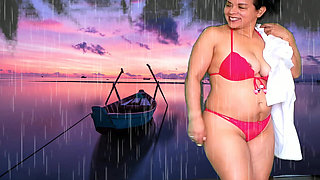 HOT SOAKING WET STRIPTEASE WITH ADAMANDEVE AND LUPO