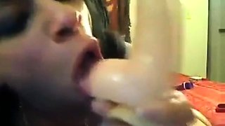 Black Girl Squirts on Webcam with Sex Toy