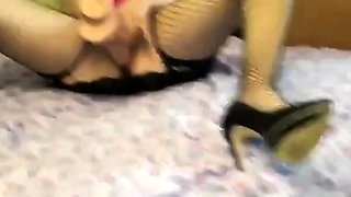 Russian Girl Plays With Her Dildo At Home