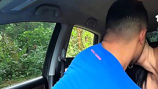 Horny Latin girl gives blowage with big butt, Loves anal,