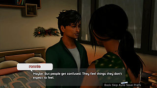 Leela and Ronnie watching rita and krish