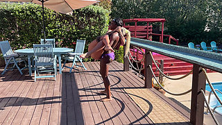 Topless Lift and Carry Featuring Paris Love and Andi Vicious