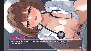 Hentai Game - Naughty Nurse Riding The Dick - Sakusei Shinsatsu