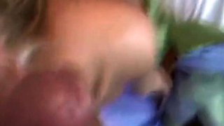 Blonde MILF Titty-Fucked and Covered in Cum