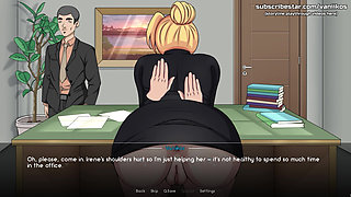 Naruto: Kunoichi Trainer - Big Ass Blonde Secretary Teen Has Risky Office Sex at Work with a Big Dick Co Worker