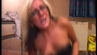 Amateur German Babe in Stockings and Lingerie Got to Ride Cock