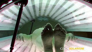 Czech Solarium 76: Lovely Pussy on Full Display