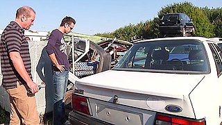 Great Fucks At The Car Junkyard Customers And Staff Involved