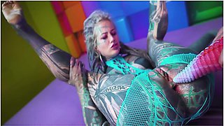 Bound By Lust: Anuskatzz Surrenders To Illuzs Sinful Strap-on