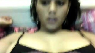 Big-Titted Morena's Webcam Flash
