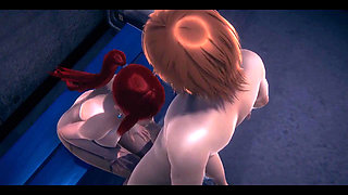 Fairy Tail Hentai - Erza Scarlet Blowjob and Fucked in a Warehouse - Japanese Asian Manga Anime Game Porn