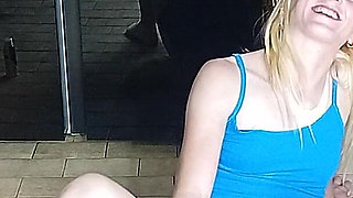 Hot Blonde 18 Year Old Babe Fucking Rc Car with Dildo