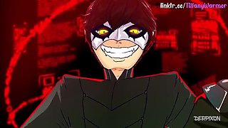 TiffanyWarmer Blowjob Creampie Hardcore - Petite Ukrainian with Perfect Body Fucks Big Cock in Persona 5 Hentai Parody