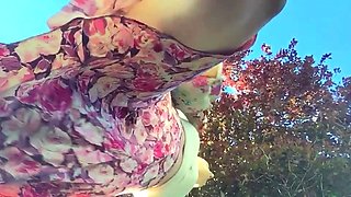 Blonde amateur MILF sucks and jerks for facial