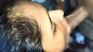 Indian Maid Sucking Home Owner Dick Cum in Mouth