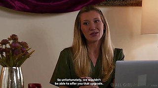 ALL GIRL MASSAGE - Hot Babes Turn Hot-Stone Massage Into Lesbian Fingering 3-Way