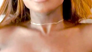 Provocative Kinsley Karter and Green Eyes's ebony scene