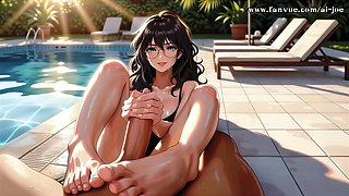 Beautiful Woman with Glasses Helps Me.episode-1. Ai-generated