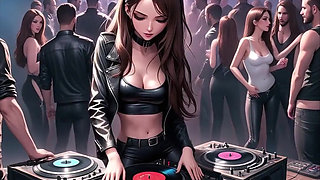Anime Sexy DJ Synthwave Retrowave Electro AI