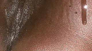 Horny African Foreplay Teen Loves to Get Wet by the Feeling of Soft Cock Rubbing Her Oiled Pussy