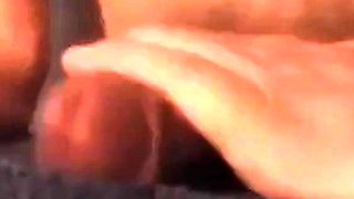 Amateur Masturbates With Towel