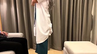 Cosplay Doctor Gives Handjob and Blowjob to Patient