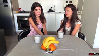 Katty Wests Girlfriend Joins Lucky for Threesome Kissing and Cum