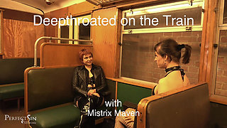 Deepthroated on the Train