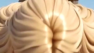 White Blonde Bound in Africa - Horny Pussy Ready for Tribe Creampie