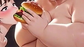 SSBBW Feederism: Humiliating and Fattening Her Skinny Slave