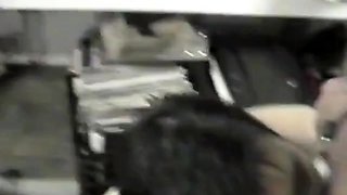 Korean Ex-Model Gives Blowjobs in a Bar's Basement