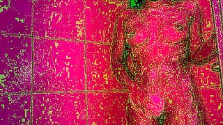 Amateur shower and masturbation