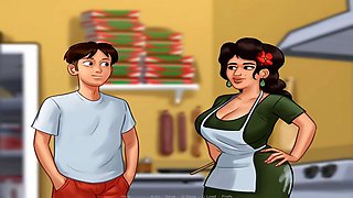 Hot mom Misskitty2k with big boobs in a hentai scene