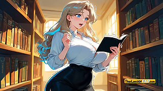 Hot MILF Gets Fucked by Obsessed Student in Library Uncensored AI Hentai