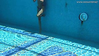 Voluptuous Mary Kalisy and Kalisy at swimming milf video