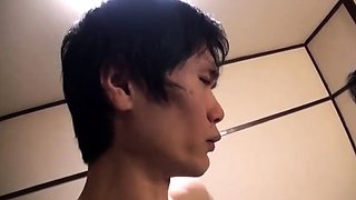 Close up of Asian masturbation