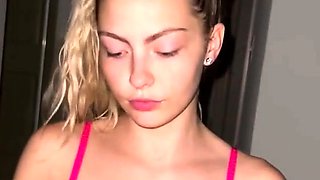 Badbrittxoxo Gets Facial After Giving Nasty Blowjob